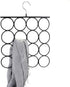 Tosnail 3 Pack Total 48 Rings Steel Non-Slip Tie Hanger Scarf Hangers Scarf Organizer Scarf Holder Legging Hanger Closet Space Saver