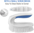 Amazer Scrub Brush for Cleaning, 2-Pack Deep Cleaning Nylon Brush Set with Handles, Heavy Duty Grout Corner Brushes with Comfort Grip for Bathroom, Floor, Tub, Carpet, Shower, Tile and Kitchen