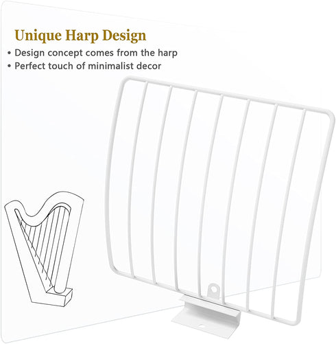 Love-KANKEI Corner Shelf Wall Mount of 5 Tier Rustic Solid Wood Floating Shelves for Bedroom Wall Shelves Living Room Bathroom Kitchen Office and More White and White Brackets