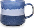 Bosmarlin Large Ceramic Coffee Mug, Big Tea Cup for Office and Home, 21 Oz, Dishwasher and Microwave Safe, 1 PCS¦ (Blue)