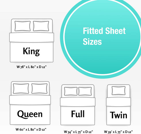 Twin XL Bed Sheets Set 3 Piece - 1 Flat, 1 Fitted with Deep Pocket Fits Most Mattress, 1 Pillowcase | Soft Brushed 1800 Microfiber Blend Bed Sheet | Wrinkle, Shrinking & Color Fade Resistant