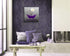 Purple Bath Tray Flowers Home Bathroom Decoration Artwork Modern Decorative Canvas Wall Art for Wall Decor and Framed Ready to Hang 20"x20"