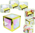 Gold Baby Shower Boxes 4 Pcs Gold Transparent Balloon Boxes with 4*4 Gold BABY Letters, Gold baby shower blocks for Boys Girls , Letter Boxes for Birthday Party, Gender Reveal Backdrop