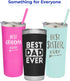 Best Mom Ever Gift - Stainless Steel Insulated Tumbler with Slide Close Lid and Straw- Engraved Travel Coffee Mug - Mom Gifts, Mom Birthday Gifts from Daughter, Son - Mother's Day Gifts for Mom, New Mom, Mint, 22oz