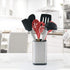 Stainless Steel Kitchen Utensil Holder, Kitchen Caddy, Utensil Organizer, Modern Rectangular Design, 6.7? by 4? (utensils not included)
