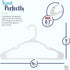 USA Made White Plastic Hangers 20 Pack Standard-Size Clothes Hangers with Notches Slim, Durable White Hangers for Clothing & Accessories Closet Organization Essentials for Home, Apartment, Dorm