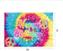Lofaris Tie-Dye Birthday Party Photography Backdrop 60's Hippie Theme Happy Birthday Background Groovy Sign Rainbow Birthday Decorations Cake Table Banner Photo Booth Props 7x5ft