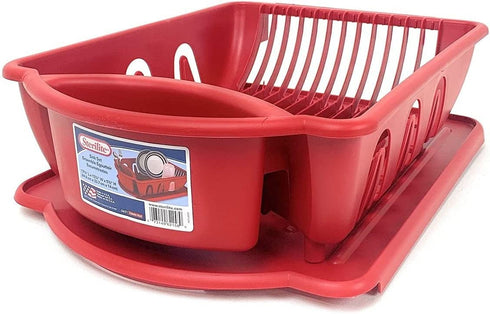 Sterlite red 2pc ultra sink set, One Size