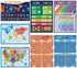 Homievar 15 Educational Math Chart for Kids,Classroom Decoration Banner Math Poster for Elementary and Middle School,5th Grade,Multiplication,Homeschool Supplies,