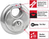 Master Lock 40D Stainless Steel Discus Padlock with Key