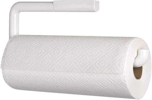 iDesign BPA-Free Plastic Wall Mount Paper Towel Holder - 13.5" x 0.75" x 5", White