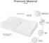 BEBEN Contour Memory Foam Pillow for Neck Pain Relief, Adjustable Neck Pillow for Side Sleepers, Ergonomic Bed Pillow Small Size Desgin for Travel and Childs