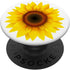 Sunflower Decor Girasol yellow Sun Flower White Background PopSockets Swappable PopGrip