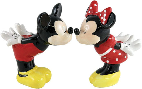 Disney Mickey & Minnie Spice Of Life Painted Ceramic Salt & Pepper Shakers
