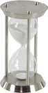 Deco 79 Metal/Glass 60 Minute Hourglass, 12 by 7-Inch
