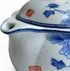 Yxhupot Teapot 350ml Blue and White Flower Porcelain Barrel Classic Water Pot (Showy peony)