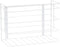 Household Essentials White Double Basket Organizer | Mounts to Solid Cabinet Doors or Walls