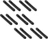 Kalevel 6 Pairs Eyeglass Ear Cushions Temple Tips Silicone Eyeglass Pads Anti Slip Glasses Ear Hook Comfort Sport Ear Grips for Reading Glasses, Sunglasses (Black)