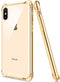 SALAWAT for iPhone Xs Max Case Clear iPhone Xs Max Case Cute Shock Absorption TPU Bumper Phone Case Cover Slim Anti Scratch Hard PC Back Hybrid Protective Case for iPhone Xs Max 6.5inch 2018 (Gold)