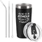 You May Be an Asshole But You're My Asshole Travel Tumbler, Valentine's Day Idea for Husband Hubby Boyfriend Lover Men Him, 20 Oz Stainless Steel Travel Tumbler with 2 Lids and Straw, Black