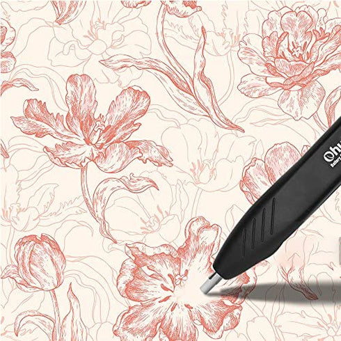 Ohuhu Electric Eraser Kit with 40 Eraser Refills and 1 Eraser Brush, Auto Erasers for Artist Drawing, Painting, Sketching, Drafting, Architectural Plans, Arts and Crafts,Battery Operated Pencil Eraser