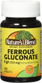 Nature`s Blend Ferrous Gluconate Tablets 324 mg, 100 Count (Pack of 2)
