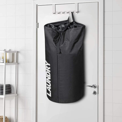 Chrislley 106L Collapsible Laundry Bag Backpack Laundry Liner Extra Large Laundry Basket Foldable Laundry Hamper Dirty Clothes Hamper for Laundry?Black?