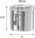 Oggi Food Storage Container, 36-Ounce, Stainless Steel