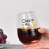 Cheers My Beautiful Bestie Stemless Wine Glass Friends Women Female Girls Sister BFF Bestie Wine Lover Birthday Christmas, Funny Friendship Wine Gifts for Best Friend, 15 Oz