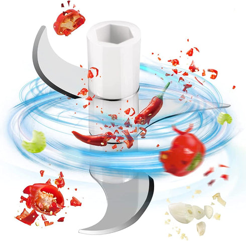 Electric Garlic Chopper, Portable Cordless Mini Food Processor, Rechargeable Vegetable Chopper Blender for Nuts Chili Onion Minced Meat and Spices BPA-Free(White)