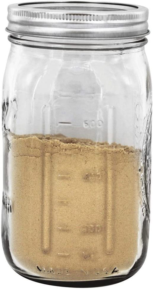 Ball Wide Mouth 32-Ounces Quart Mason Jars with Lids and Bands, Set of 2
