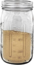 Ball Wide Mouth 32-Ounces Quart Mason Jars with Lids and Bands, Set of 2