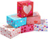Valentines Day Bakery Treat Boxes Valentines Cupcake Boxes Cookie Boxes with Window for Holiday Pastries, Doughnut, Cookie, Cupcakes, Brownies, Truffles Gift Giving (4.5"x4.5"x2.5")