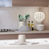 Kitchen Utensil Holder Utensil Crock for Countertop, Sturdy Resin Utility Spoon Caddy Flatware Chopstick Canister Utensil Organizer and Storage for Kitchen Home and Office, Weight: 1.2 kg; Diameter 6.6x5.6 Inch(H&W)-White