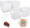 100 PCS Clear Plastic Take Out Containers,Clear Plastic Hinged Food Container,Disposable Clamshell Food Containers for Hamburger,Sandwiches,Cake,Salads,Pasta,Pastry(5.2x4.7x2.8 In)
