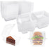 100 PCS Clear Plastic Take Out Containers,Clear Plastic Hinged Food Container,Disposable Clamshell Food Containers for Hamburger,Sandwiches,Cake,Salads,Pasta,Pastry(5.2x4.7x2.8 In)