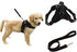 Heavy Duty Adjustable Pet Puppy Dog Safety Harness with Leash Lead Set Reflective No-Pull Breathable Padded Dog Leash Collar Chest Harness Vest with Handle for Small Medium Large Dogs Training Walking