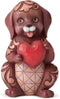 Enesco Jim Shore Heartwood Creek Pint Sized Dog Holding Heart, 5" H
