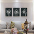 Canvas Wall Art For Living Room Family Wall Decor For Bedroom Kitchen Black And White Pictures Dandelion Flowers Painting Fashion Office Artwork 3 Pieces Framed Canvas Art Bathroom Home Decorations