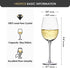 Crystal Wine Glasses - Hand Blown Red or White Wine Glasses -18 Ounce - Set of 2 - Lead-Free Premium Crystal - Long Stem Wine Glasses - Clear