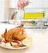 AINAAN Auto Flip Olive Oil Dispenser Bottle,Leakproof Condiment Container,Non-Slip Handle for Kitchen Cooking, 300ml, White, Oil Bottle