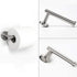 HouseAid Towel Ring and Toilet Paper Holder Set 2 Pieces Bathroom Hardware Stainless Steel Bathroom Hand Towel Holder Circle Towel Hanger Wall Mounted Brushed Nickel