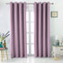 MEMIAS Premium 2 Panels Blackout Microfiber Noise Reducing Thermal Insulated Grommet Window Room Darkening Curtains for Living, Bedroom, Kids Room, Each Panel, 52" W x 95" L, Purple