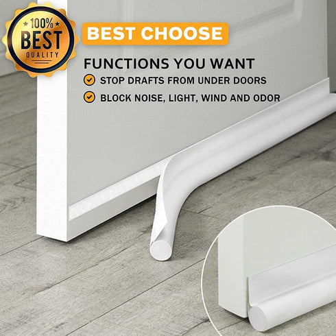 MAXTID White Door Draft Blocker Door Strips for Bottom of Doors 30inches Door Insulation Door Sweeper