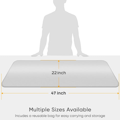 Upgraded Thick Ironing Mat,Travel Ironing Blanket Ironing Pad,Portable Double-Side Using,Heat Resistant Pad Cover for Washer,Dryer,Table Top,Countertop,Ironing Board for Small Space (22 x 47 inch)