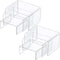 2 Sets Acrylic Display Risers, Clear Product Stand, Jewelry Display Riser Shelf Showcase Fixtures For Dessert Cupcake Candy Treat Action Figure Display