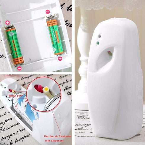 Automatic Air Freshener Dispenser Bathroom Timed Air Freshener Spray Wall Mounted, Automatic Scent Dispenser for Home, Room, Offices, Schools, Restaurants, Hotels, Public Toilet