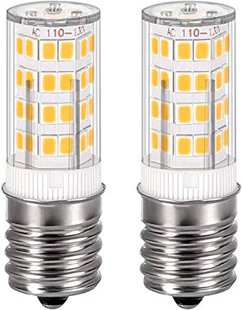 fuda lamp E17 Led Bulb Kei 125V 40W Equivalent Microwave Oven Light Appliance Bulbs Non-Dimmable Warm White 3000K 2 Pack