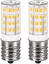 fuda lamp E17 Led Bulb Kei 125V 40W Equivalent Microwave Oven Light Appliance Bulbs Non-Dimmable Warm White 3000K 2 Pack