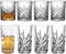 Whisky Glasses Set,Liqueur Spirits Glasses Snifters Round Clear Drinking Glass,Rock Glasses,Old Fashioned Cocktails Glasses Bourbon Glasses for Restaurants,Bars,Water Cups Vodka Glass Cups